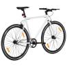 Fixed Gear Bike White & Black 700c 59 cm - Hipomarket