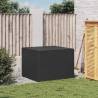 Garden Storage Box Black 291L - Durable Poly Rattan Design