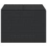 Garden Storage Box Black 291L - Durable Poly Rattan Design