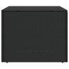 Garden Storage Box Black 291L - Durable Poly Rattan Design