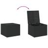 Garden Storage Box Black 291L - Durable Poly Rattan Design