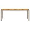 Stylish Garden Table with Acacia Wood Top - 190x90 cm