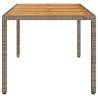 Stylish Garden Table with Acacia Wood Top - 190x90 cm