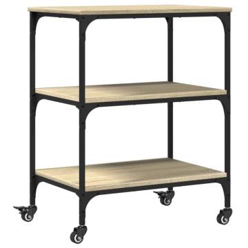 Kitchen Trolley Sonoma Oak - Storage & Style | Hipo Market