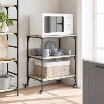 Kitchen Trolley Sonoma Oak - Storage & Style | Hipo Market