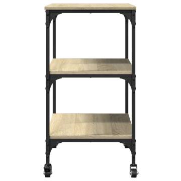 Kitchen Trolley Sonoma Oak - Storage & Style | Hipo Market