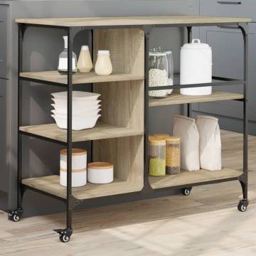 Kitchen Trolley Sonoma Oak - Stylish Storage Solution