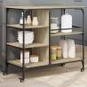 Kitchen Trolley Sonoma Oak 100x45x89.5 cm Engineered Wood Colour sonoma oak 