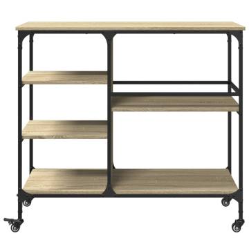 Kitchen Trolley Sonoma Oak - Stylish Storage Solution