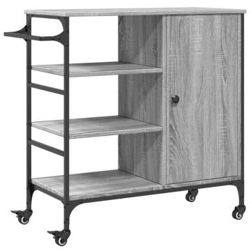 Kitchen Trolley Grey Sonoma - Stylish & Practical Storage