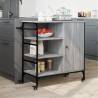 Kitchen Trolley Grey Sonoma - Stylish & Practical Storage