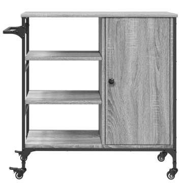 Kitchen Trolley Grey Sonoma - Stylish & Practical Storage