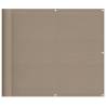 Balcony Screen Taupe 90x1000 cm - 100% Polyester Oxford