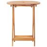 Folding Garden Table 60x75 cm - Solid Acacia Wood