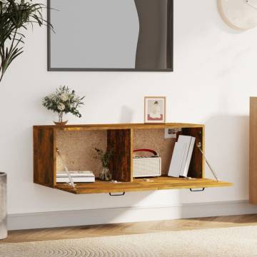 Wall Cabinet in Smoked Oak | 100x36.5x35 cm | Hipomarket