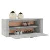 Wall Shoe Cabinet Concrete Grey - Stylish Storage Solution