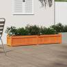 Garden Planter Wax Brown - Solid Pine 180x31x31 cm