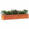 Garden Planter Wax Brown - Solid Pine 180x31x31 cm