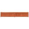 Garden Planter Wax Brown - Solid Pine 180x31x31 cm