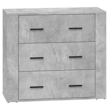 Stylish 2 pcs Concrete Grey Sideboards | Hipomarket UK