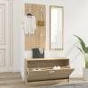 3-in-1 Shoe Cabinet Set Sonoma Oak Engineered Wood Colour sonoma oak Quantity in Package 1 Number of Number of shelves 