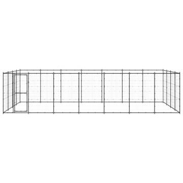 Outdoor Dog Kennel - Durable Steel 33.88 m² | HipoMarket