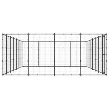 Outdoor Dog Kennel - Durable Steel 33.88 m² | HipoMarket