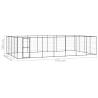 Outdoor Dog Kennel - Durable Steel 33.88 m² | HipoMarket