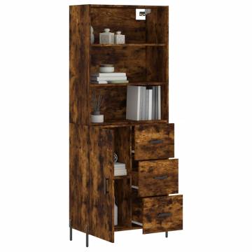 Stylish Highboard Smoked Oak - Durable & Elegant | HipoMarket