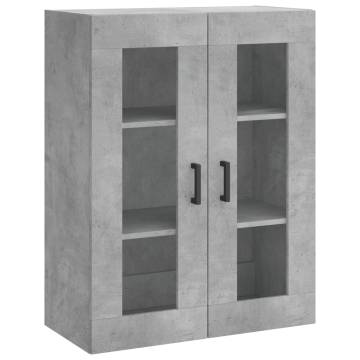 Stylish Highboard Concrete Grey - 69.5x34x180 cm | Hipo Market