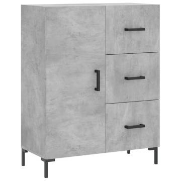 Stylish Highboard Concrete Grey - 69.5x34x180 cm | Hipo Market