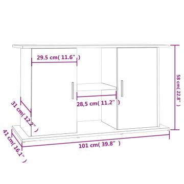 Aquarium Stand Black 101x41x58 cm - Durable & Stylish