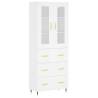 Stylish Highboard White 69.5x34x180 cm - Engineered Wood