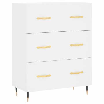 Stylish Highboard White 69.5x34x180 cm - Engineered Wood