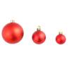 100 Piece Red Christmas Ball Set - Perfect Decor for Holidays