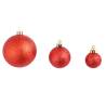 100 Piece Red Christmas Ball Set - Perfect Decor for Holidays