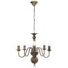 Antique Black Chandelier - Elegant Home Lighting (5 E14 Bulbs)