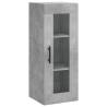 Stylish Highboard Concrete Grey - 34.5x34x180 cm