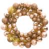 Rose Gold Christmas Wreath - 45 cm Shatterproof Decor