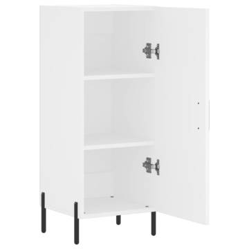 Modern White Sideboard 34.5x34x90 cm - Engineered Wood Design