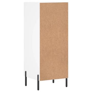 Modern White Sideboard 34.5x34x90 cm - Engineered Wood Design