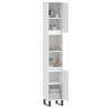 Stylish White Bathroom Cabinet 30x30x190 cm | Hipo Market