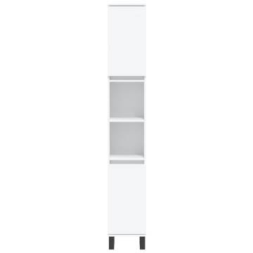 Stylish White Bathroom Cabinet 30x30x190 cm | Hipo Market