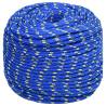 Durable Blue Boat Rope 6mm, 50m Polypropylene | HipoMarket