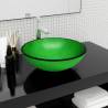 Basin Tempered Glass 42x14 cm Green Colour green Size 42 x 14 cm 