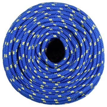 Durable Blue Boat Rope 6mm, 50m Polypropylene | HipoMarket