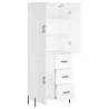 Stylish Highboard White 69.5x34x180 cm | Hipomarket