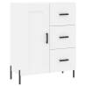 Stylish Highboard White 69.5x34x180 cm | Hipomarket