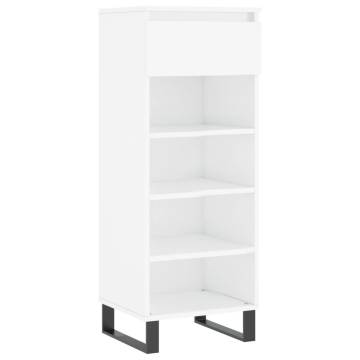 Shoe Cabinet High Gloss White - Stylish Storage Solution