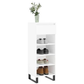 Shoe Cabinet High Gloss White - Stylish Storage Solution